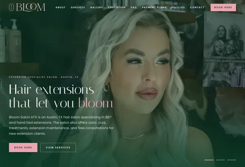 Bloom Salon ATX — live Smart Website by SWATS