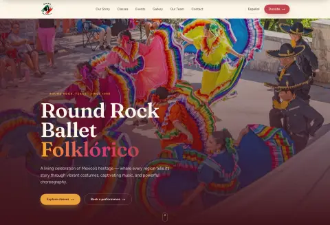 Round Rock Ballet Folklórico — live Smart Website by SWATS